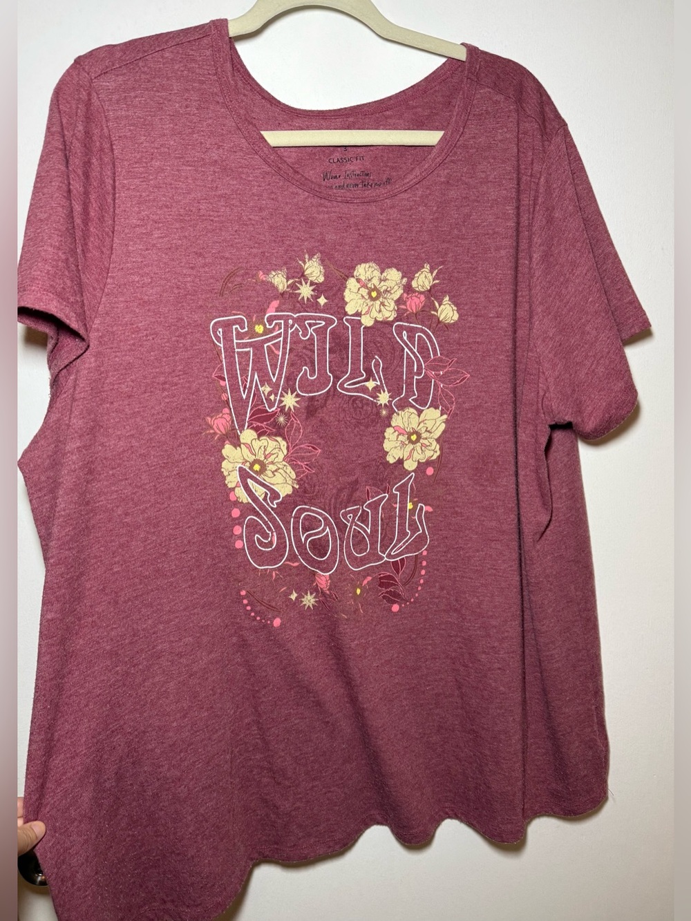 Torrid Women's Plus Size 3XL Classic Fit Short Sleeve Wild Soul Floral Graphic